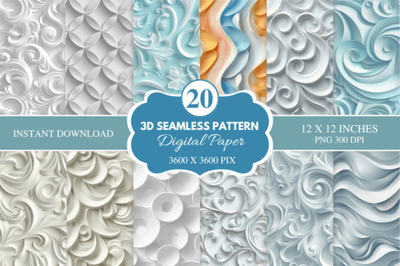 Abstract Geometric Digital Paper Bundle