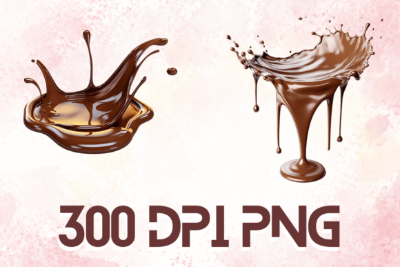 Chocolate Splash: Realistic Graphics 01 for Decadent Design