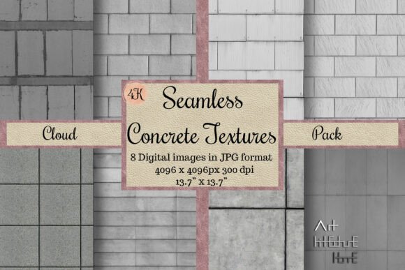 Seamless Gray Concrete Textures: 4K Design Assets