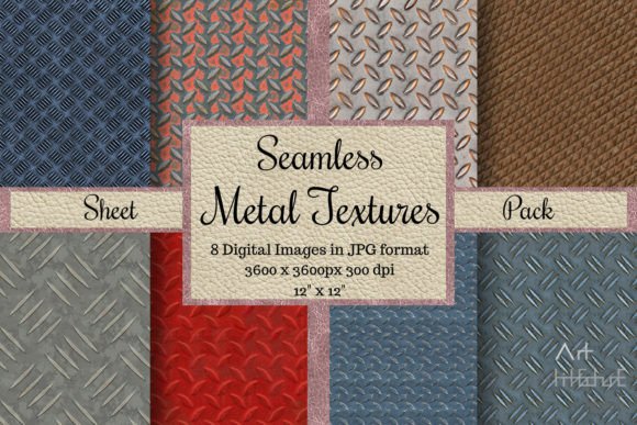 Seamless Metal Textures - Sheet Pack