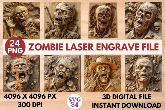 Zombie Laser Engrave File: Unleash Your Creative Edge
